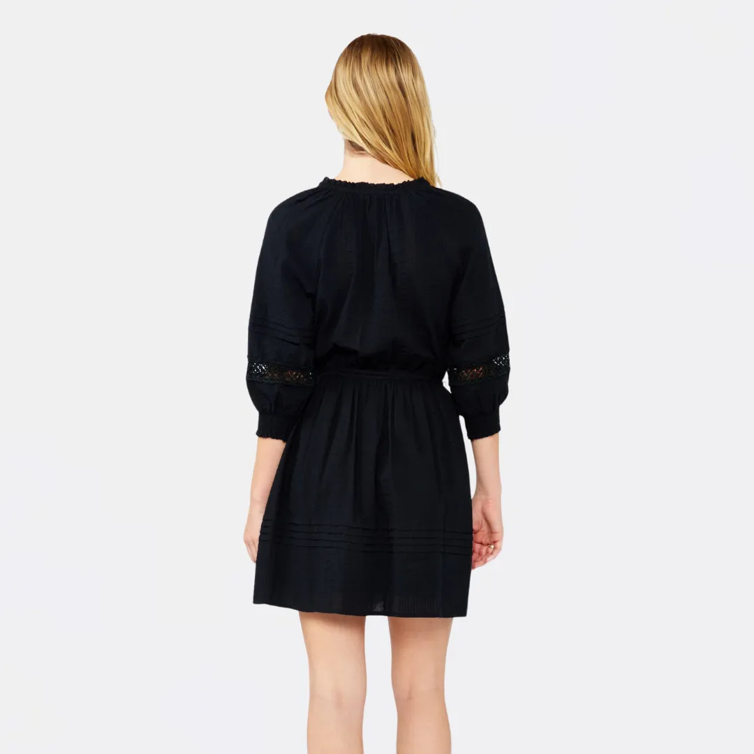 Cider Lace Mini Dress (Black)