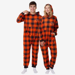 Cincinnati Bengals Plaid One Piece Pajamas