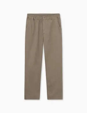 CLAY SEERSUCKER PANTS - TAUPE