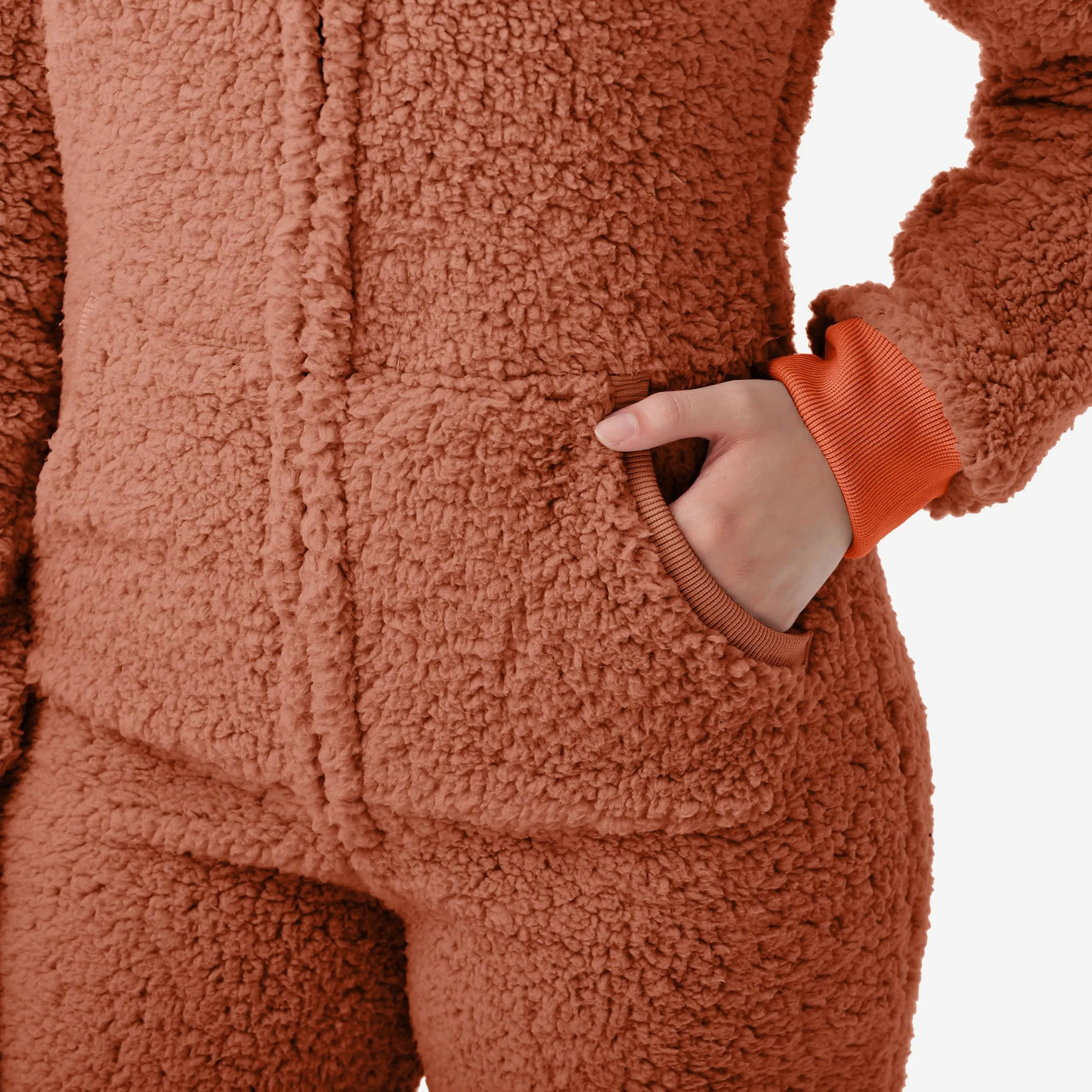 Clemson Tigers Womens Sherpa One Piece Pajamas