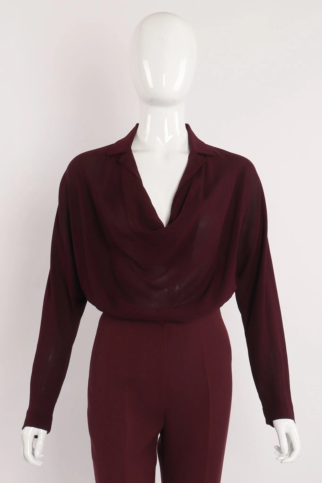 Collared Cowl Bodysuit