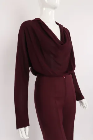 Collared Cowl Bodysuit