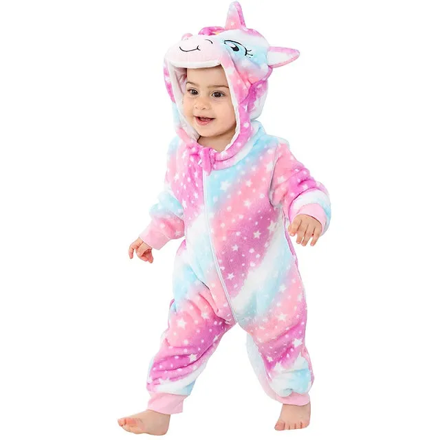 Comfortable Baby Overall with Hood and Zip