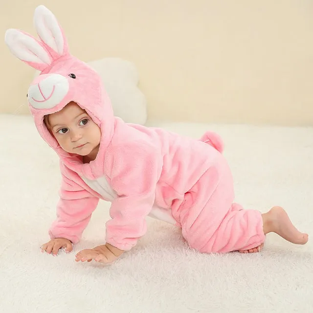 Comfortable Baby Overall with Hood and Zip