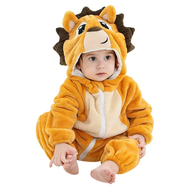 Comfortable Baby Overall with Hood and Zip