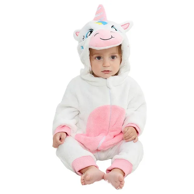 Comfortable Baby Overall with Hood and Zip
