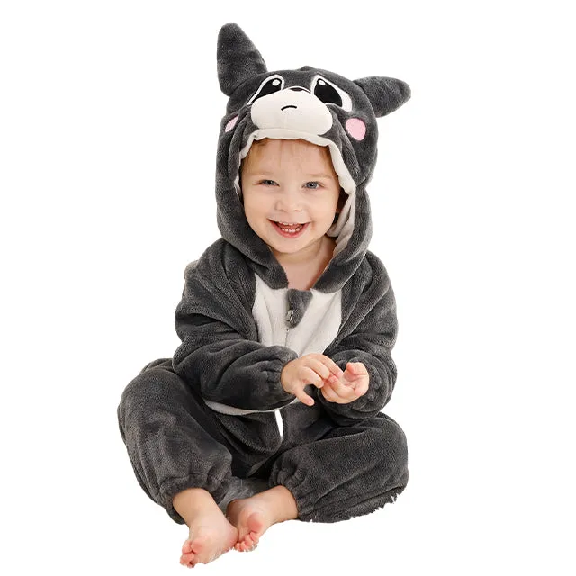 Comfortable Baby Overall with Hood and Zip