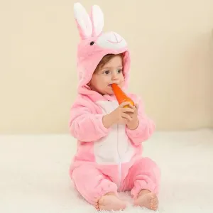 Comfortable Baby Overall with Hood and Zip