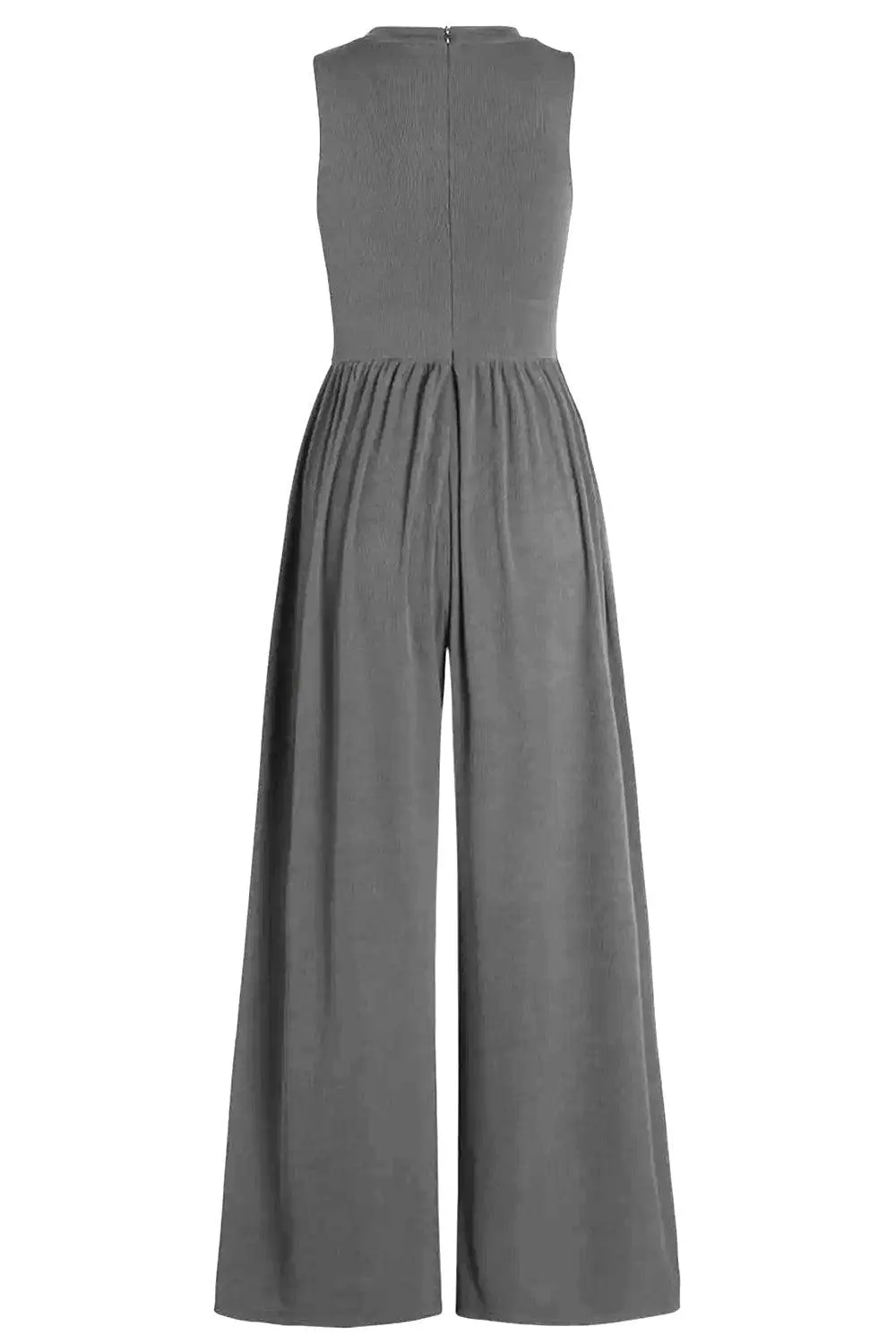 Comfy In Style Wide Leg Sleeveless Jumpsuit