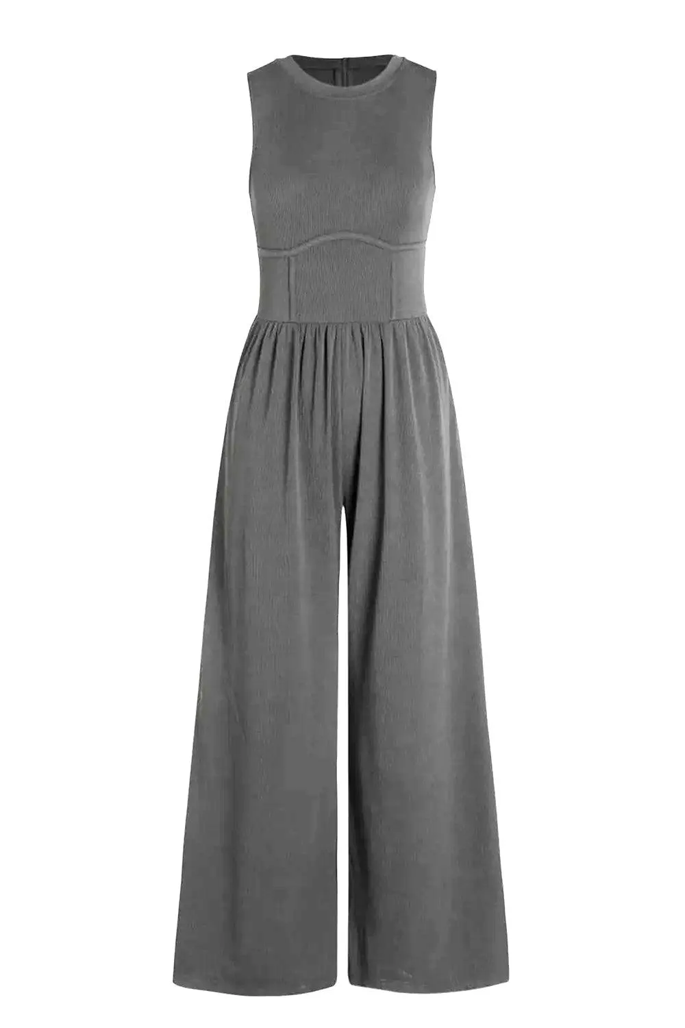 Comfy In Style Wide Leg Sleeveless Jumpsuit