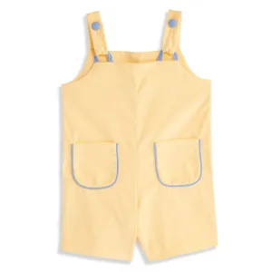 Corduroy Heath Overall -- Yellow w/ Blueberry