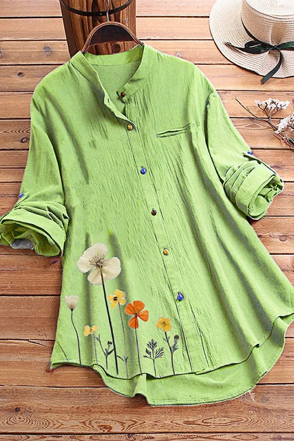 Cotton Printed Cozy Blouse