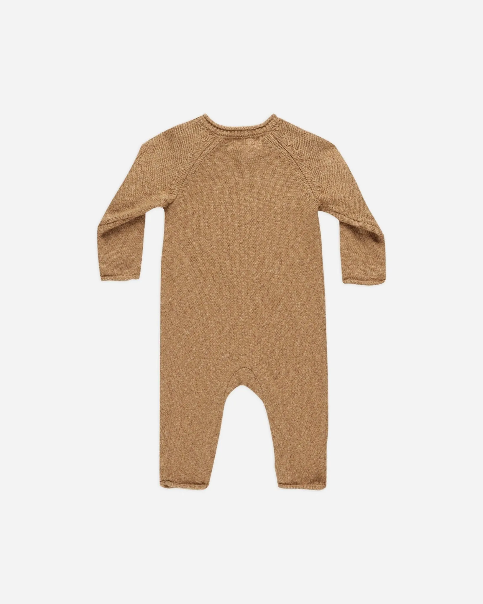 Cozy Heather Knit Jumpsuit || Speckled Golden