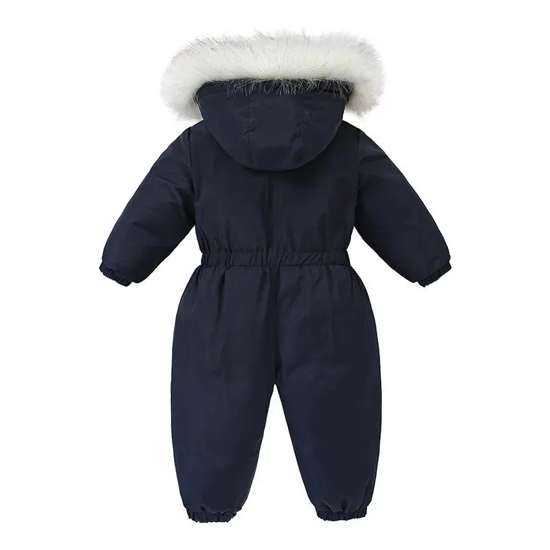 Cozy Winter Baby Snowsuits Set