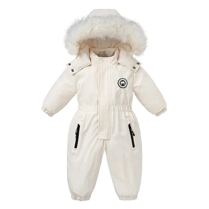 Cozy Winter Baby Snowsuits Set