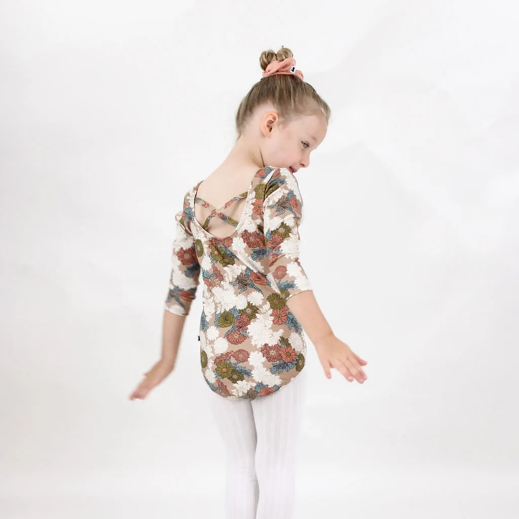 CROSS-BACK LEOTARD WILDFLOWER