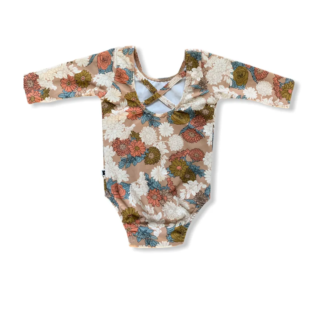 CROSS-BACK LEOTARD WILDFLOWER