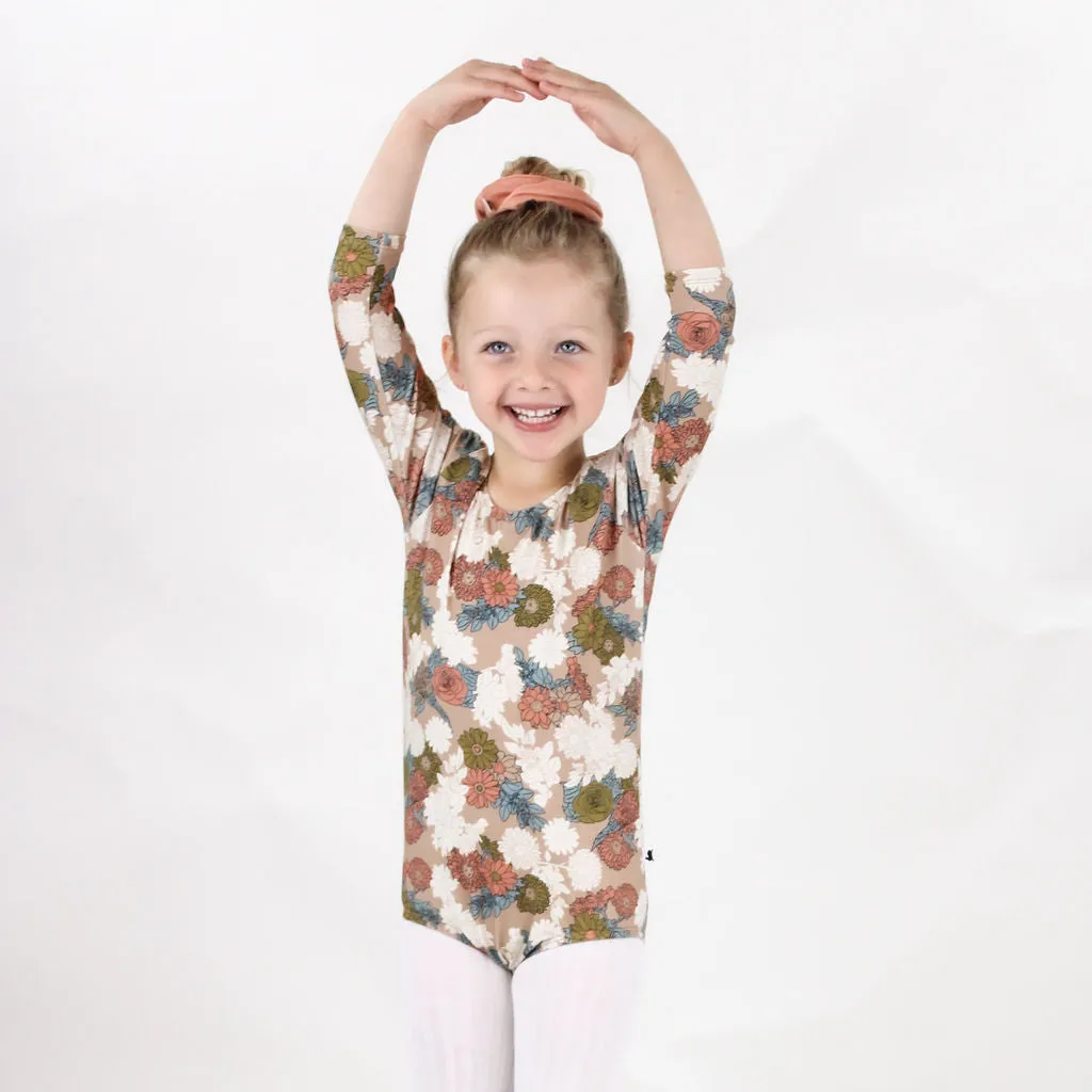 CROSS-BACK LEOTARD WILDFLOWER