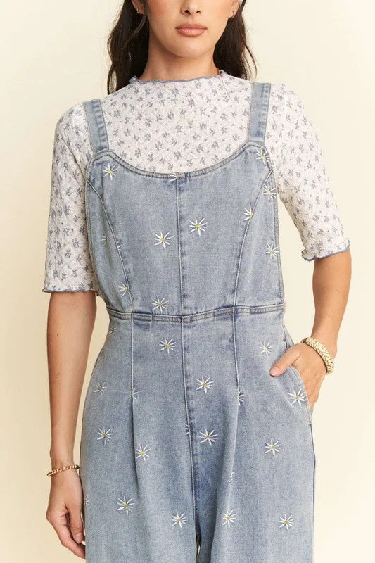 Daisy Denim Overalls