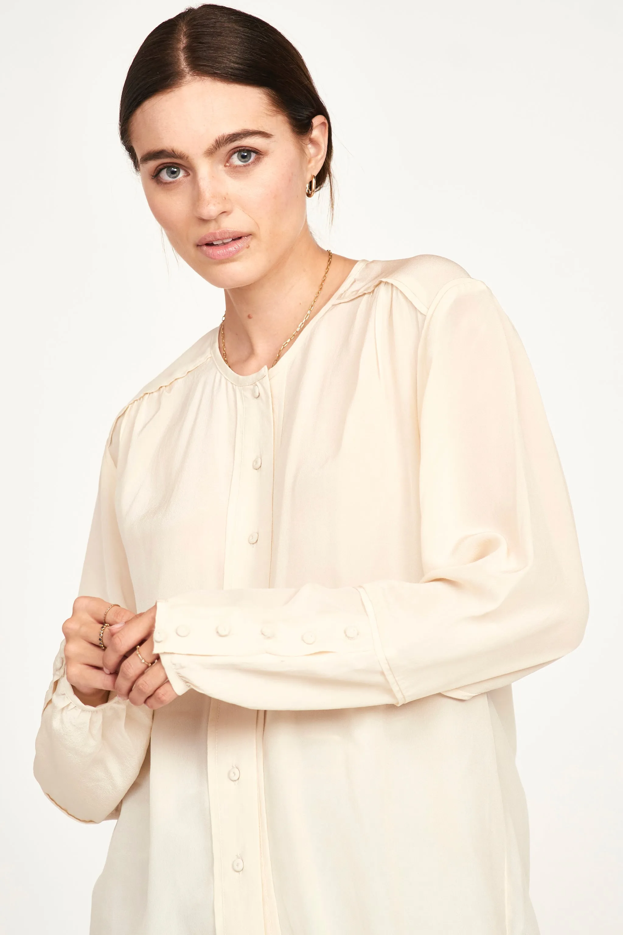Dakota Blouse in Ivory