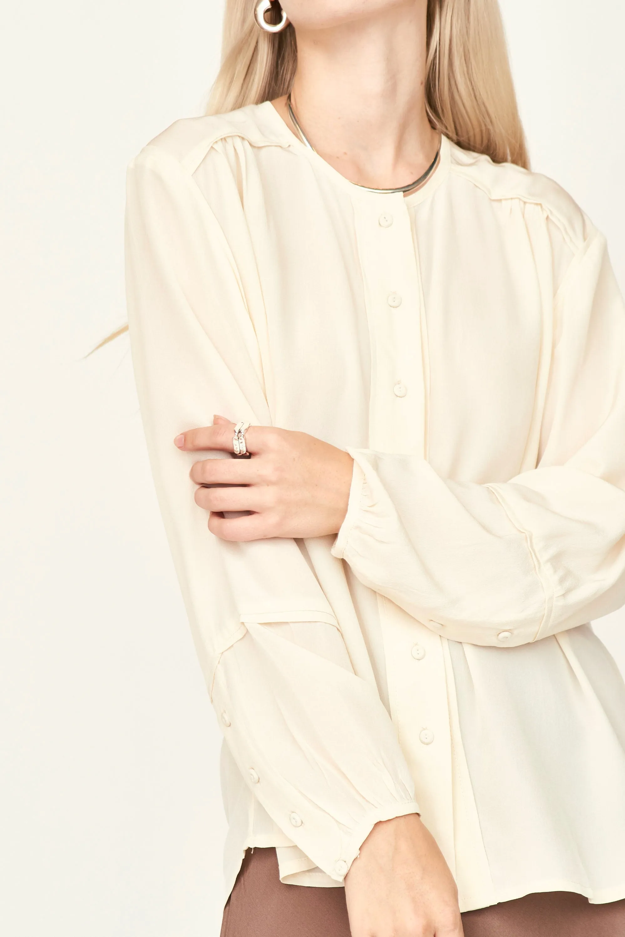 Dakota Blouse in Ivory