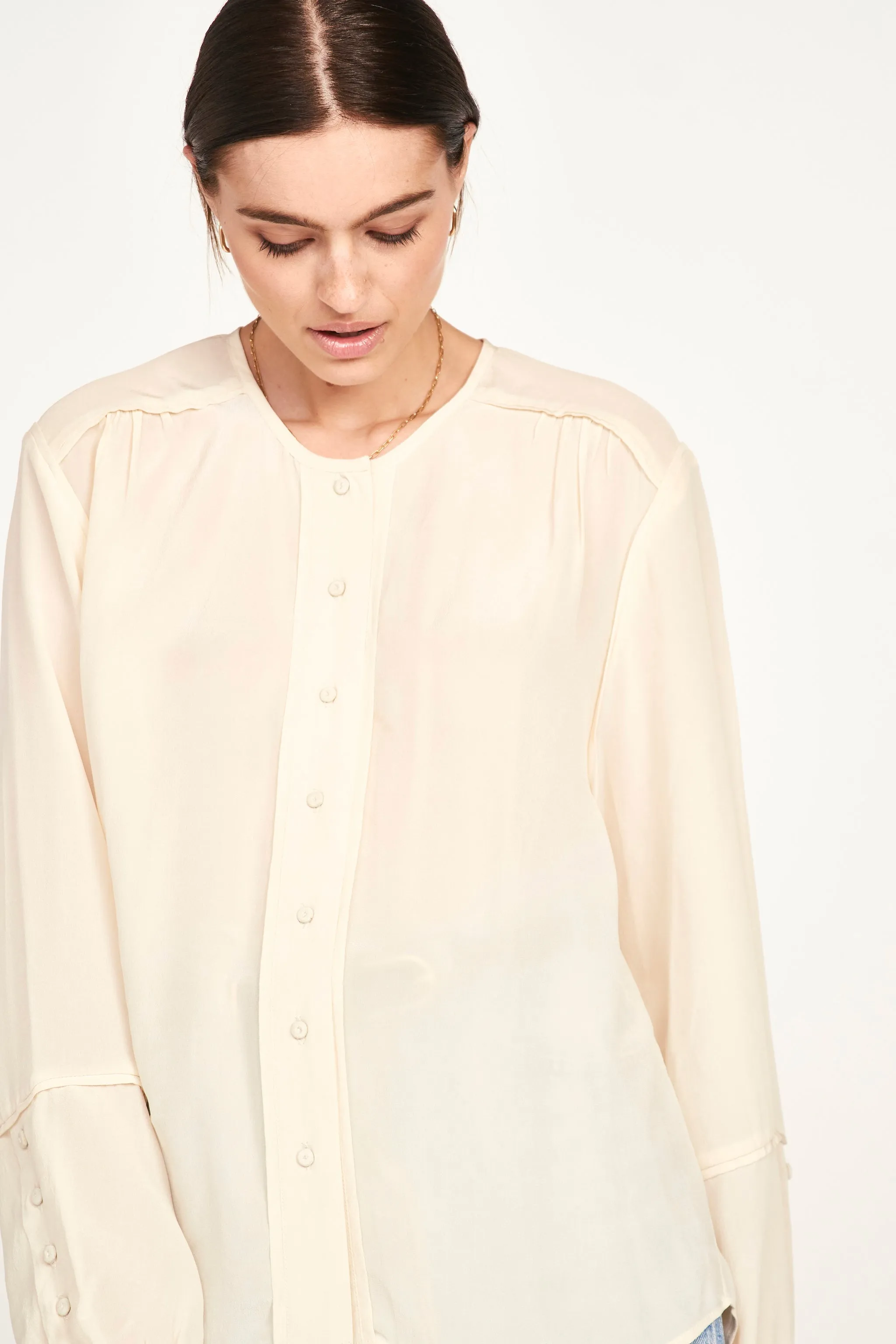 Dakota Blouse in Ivory