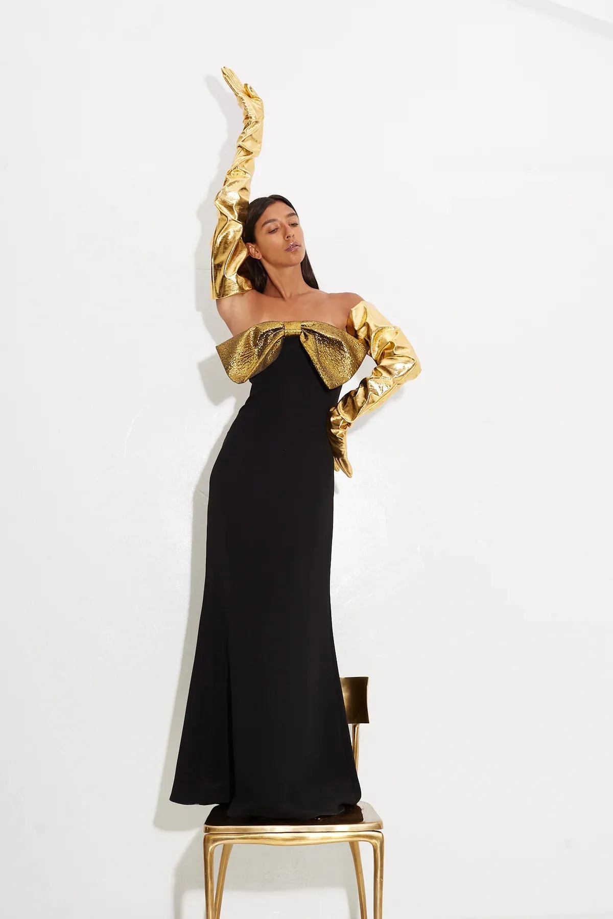 Dali Crepe Dress Black/Star