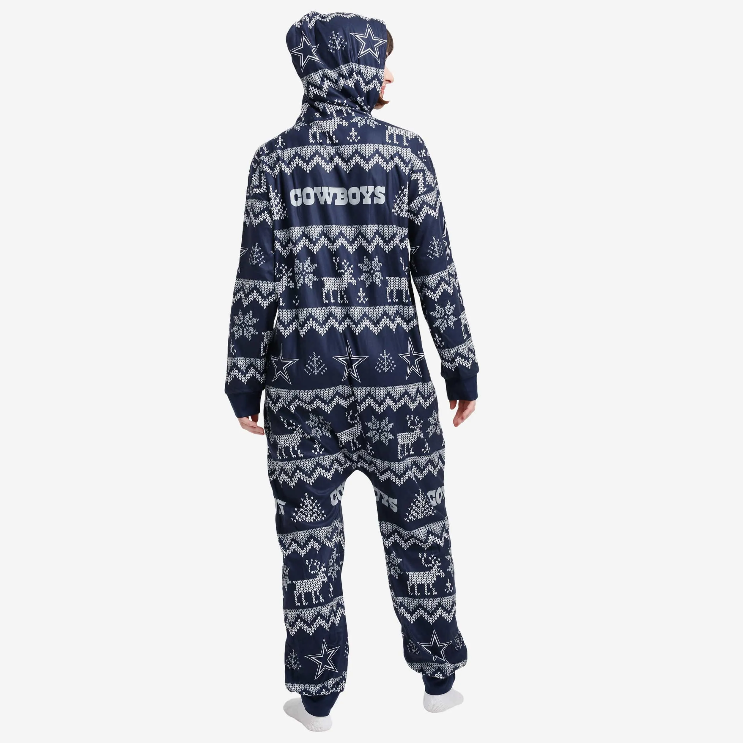 Dallas Cowboys Ugly Pattern One Piece Pajamas