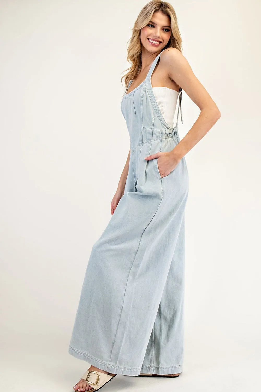 DENIM OVERALL JUMPSUIT