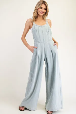 DENIM OVERALL JUMPSUIT