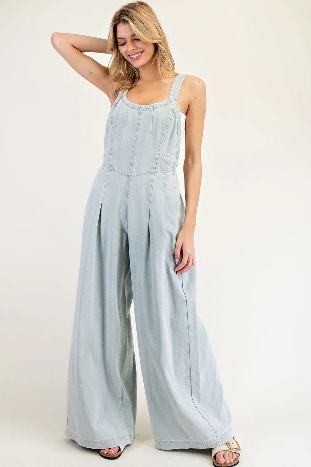 DENIM OVERALL JUMPSUIT