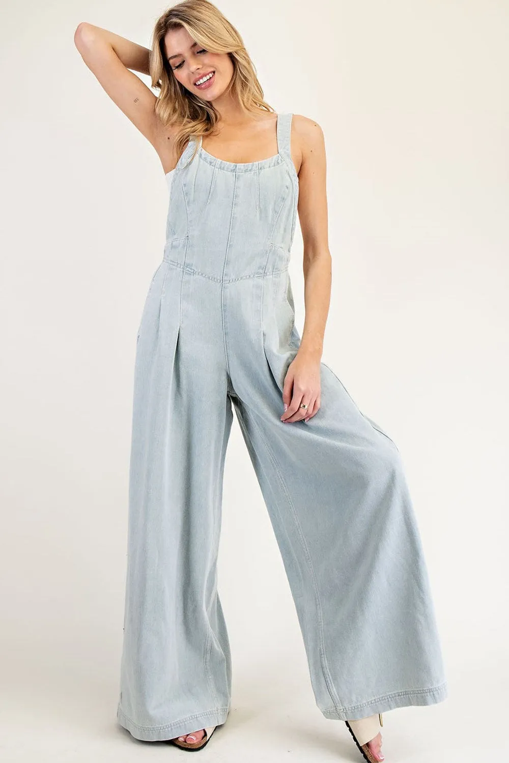 DENIM OVERALL JUMPSUIT