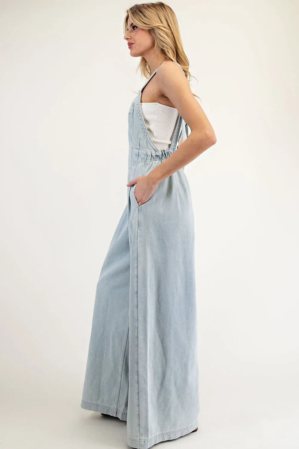 DENIM OVERALL JUMPSUIT