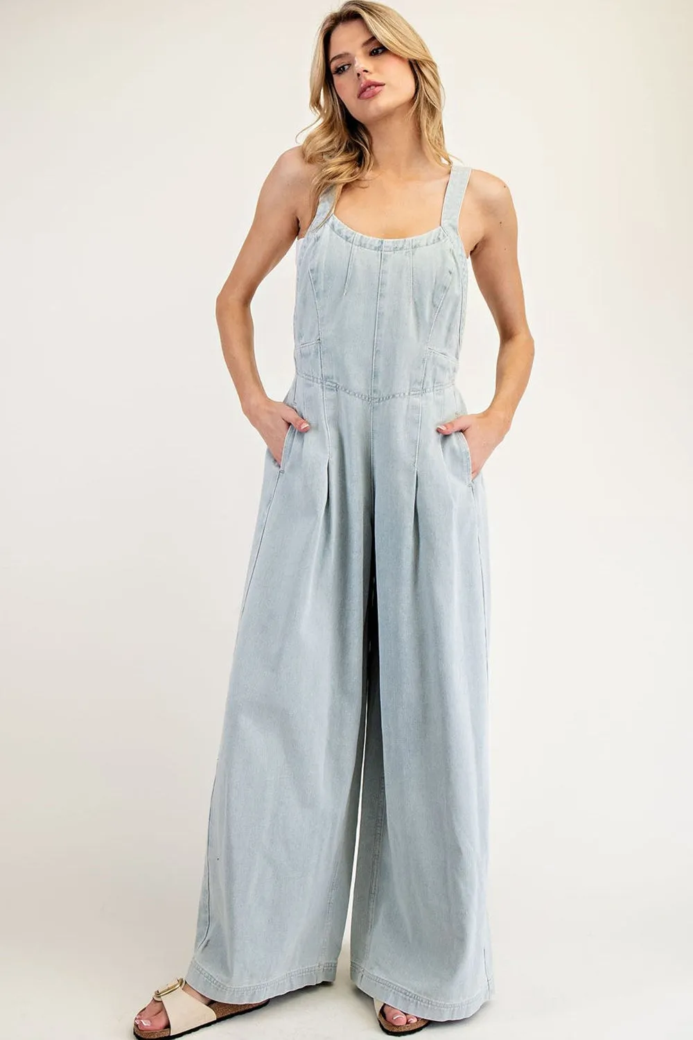 DENIM OVERALL JUMPSUIT