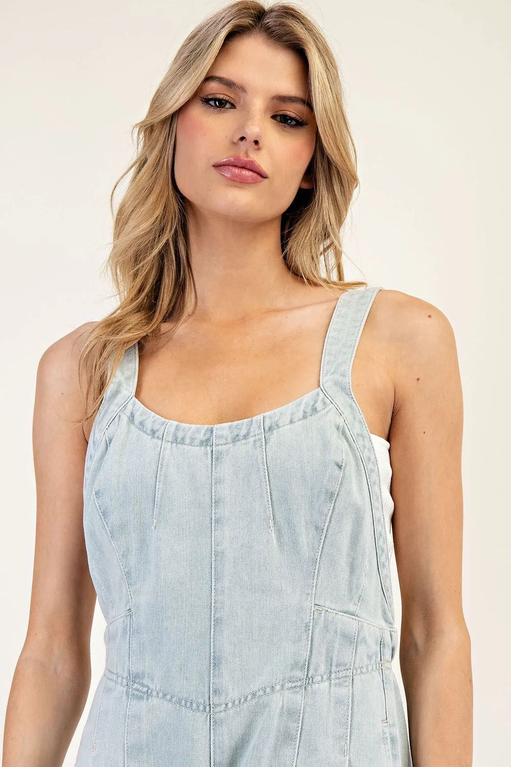 DENIM OVERALL JUMPSUIT