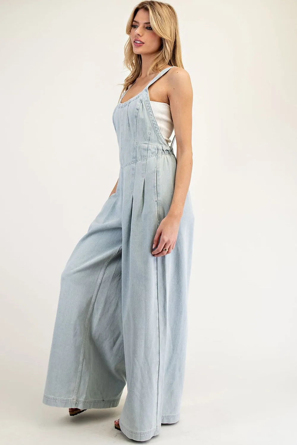 DENIM OVERALL JUMPSUIT