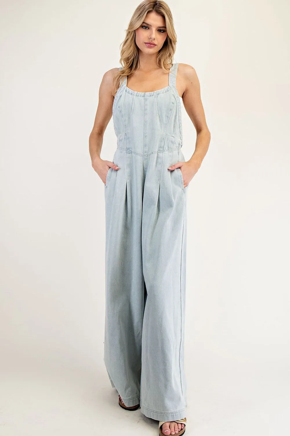 DENIM OVERALL JUMPSUIT