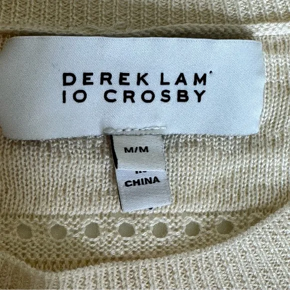 Derek Lam 10 Crosby Ivory Pullover Sweater size medium