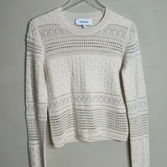 Derek Lam 10 Crosby Ivory Pullover Sweater size medium
