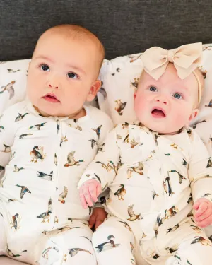 Diving Ducks - Convertible Zip Ruffle Footies