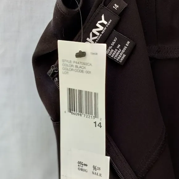 DKNY Little Black Dress SALE: Silk Slip Dress — styled for parties &amp; dancing