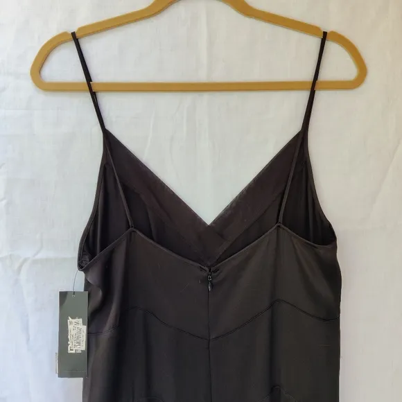 DKNY Little Black Dress SALE: Silk Slip Dress — styled for parties &amp; dancing