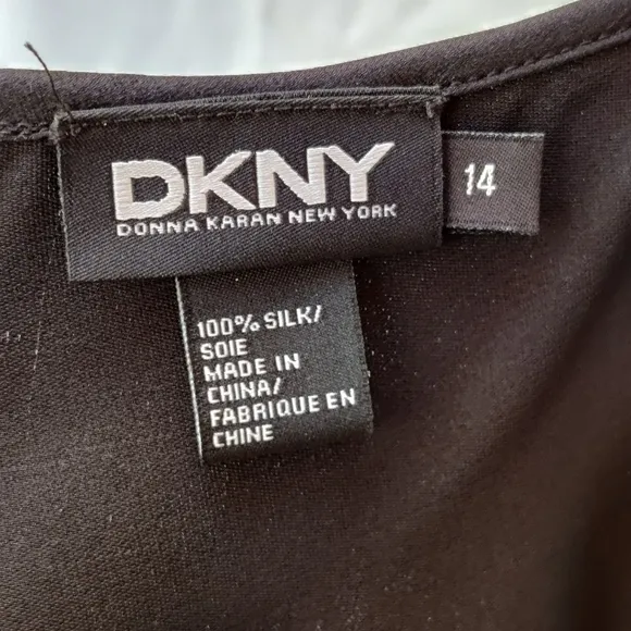 DKNY Little Black Dress SALE: Silk Slip Dress — styled for parties &amp; dancing