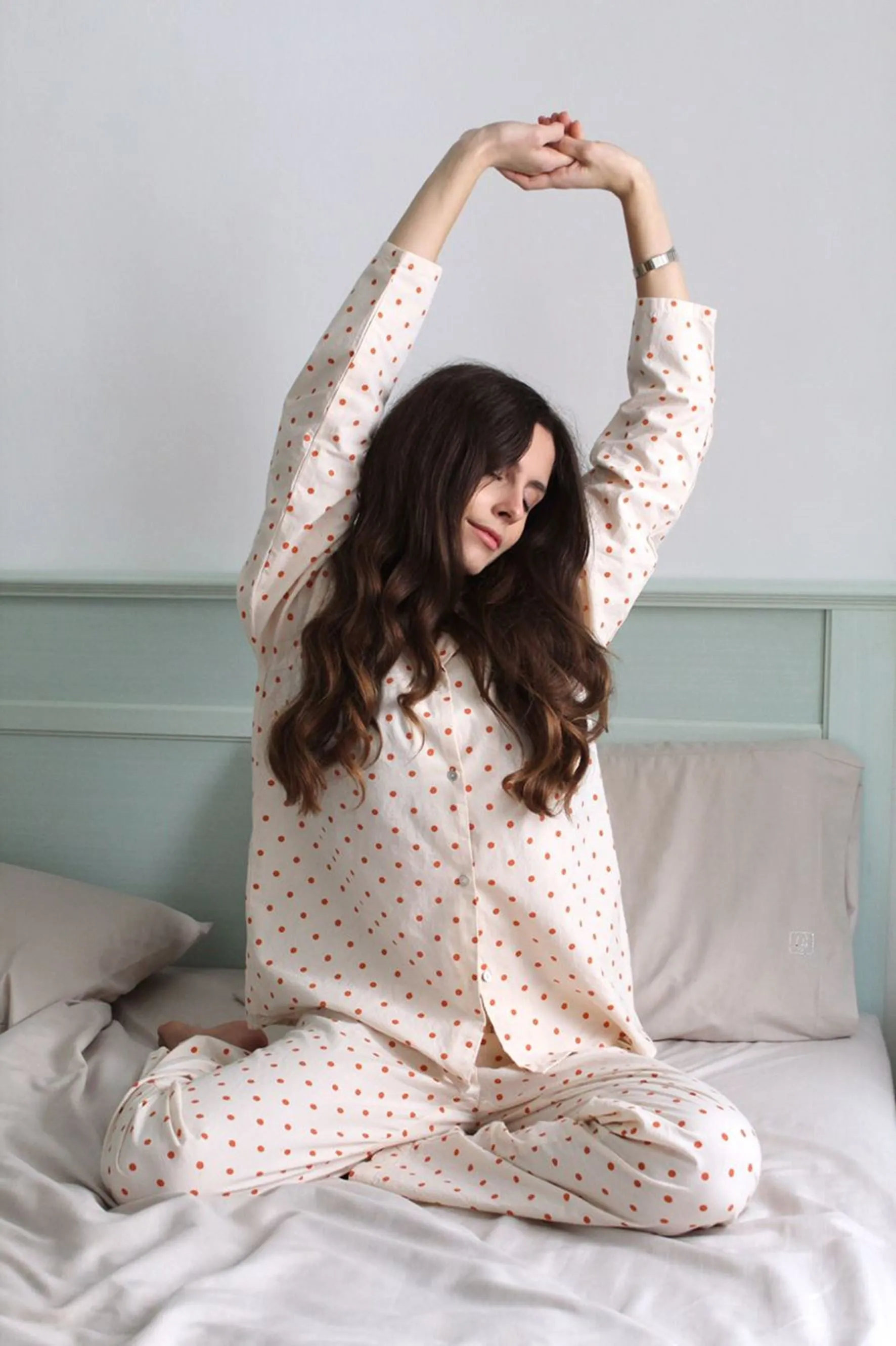 Dot Pyjamas Set - Orange