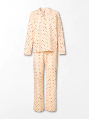 Dot Pyjamas Set - Orange
