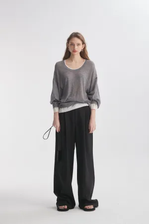 Double-Layer Long-Sleeve T-Shirt