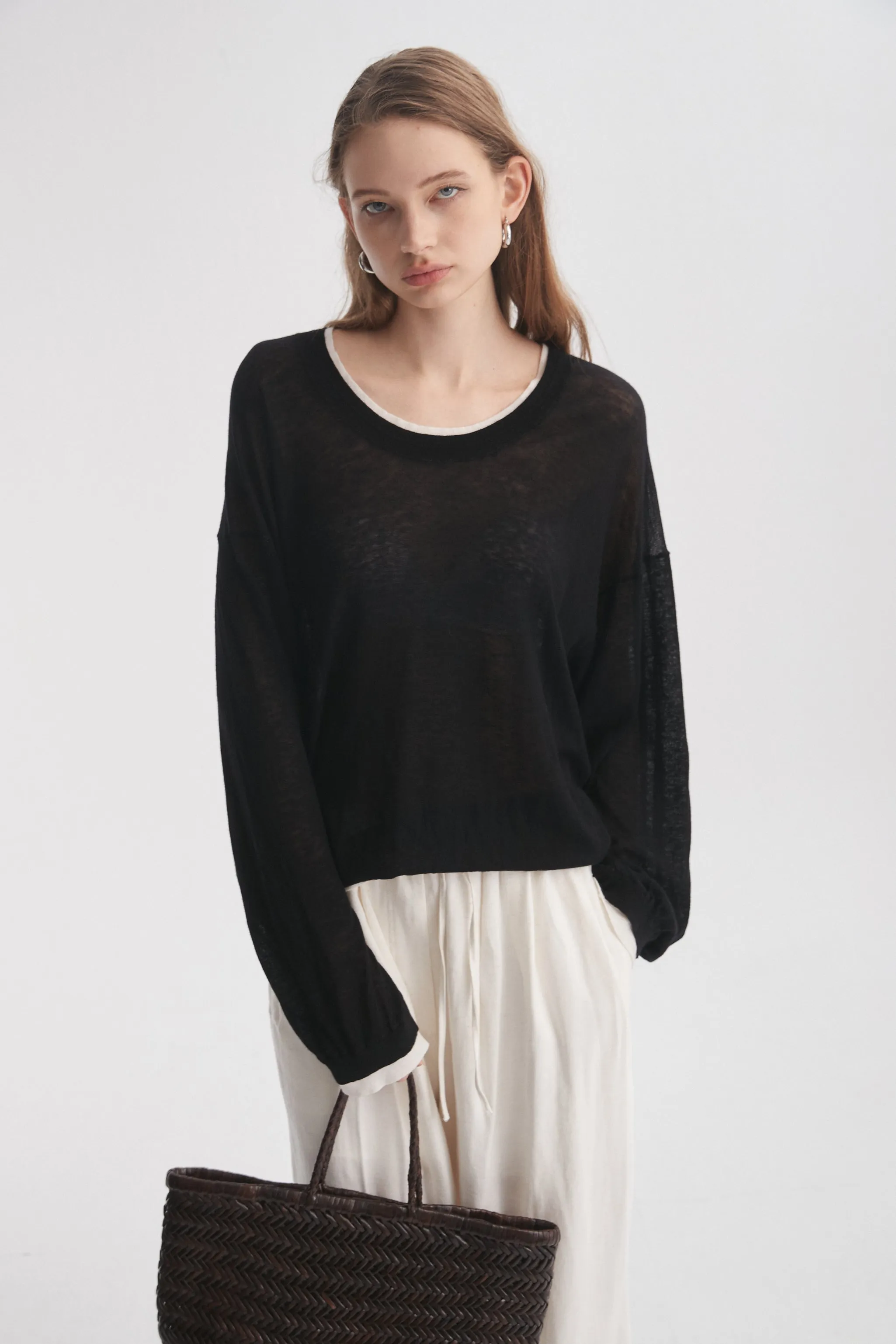 Double-Layer Long-Sleeve T-Shirt