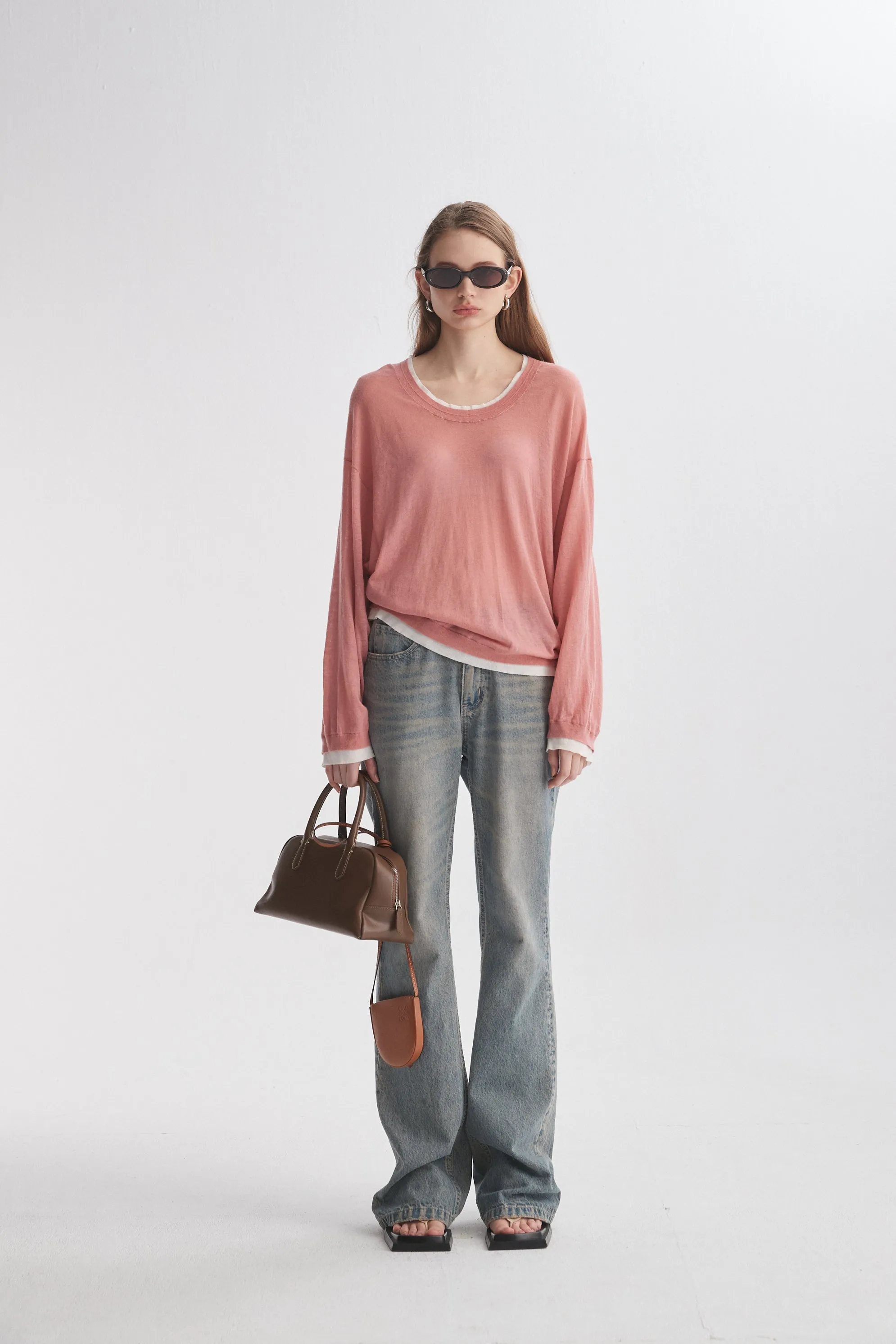Double-Layer Long-Sleeve T-Shirt
