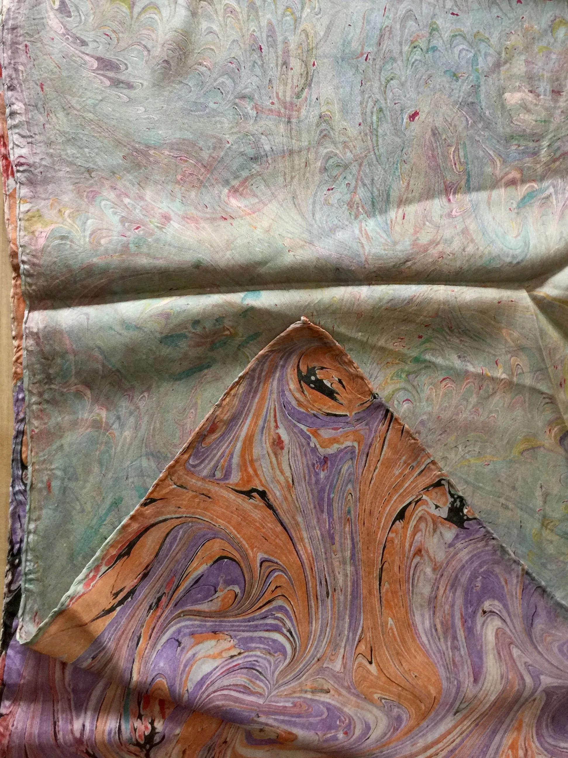 Double-Sided Multicolored Tokyo Habotai Silk 14x72"
