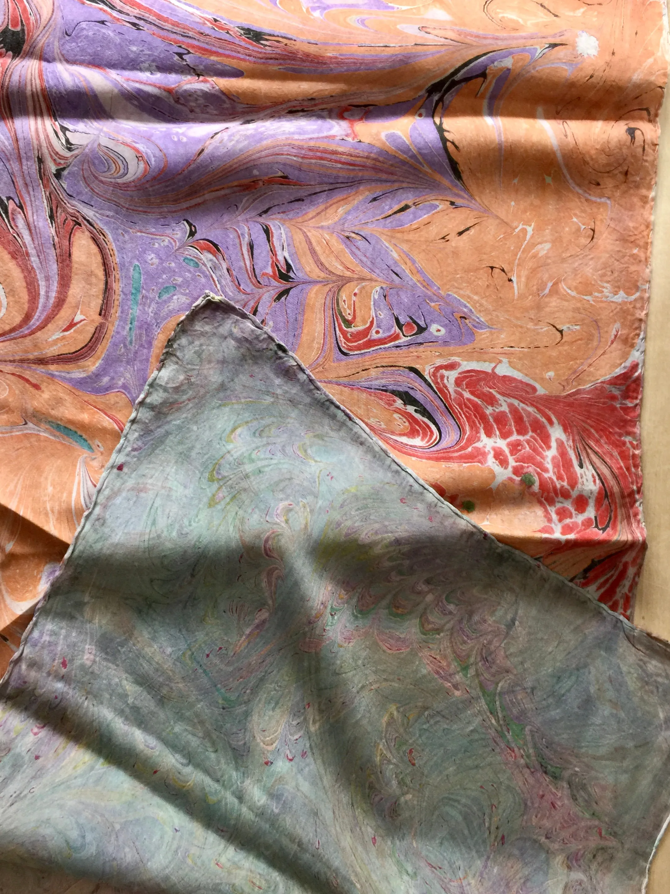 Double-Sided Multicolored Tokyo Habotai Silk 14x72"